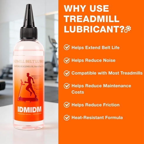 100% 4 oz 118 ml, Nozzle, Treadmill Belt Lubricant, Silicone Oil, fl / Easy-Apply Compatible with Most Treadmills