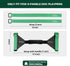FXW Easy-Carry Straps - Fit 8-Panel Dog Playpen, Designed for RV Trips, Green | Patent Pending