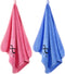 2 Pack Microfiber Gym Towels, 380 GSM 15"x31" Bigger Size Super Soft