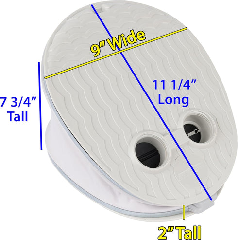 A42 Sea Eagle High Capacity Large Bellows Foot Pump for Use with Unsupported Fabric Inflatable Kayaks, iSUPS and Boats