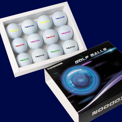 THIODOON Glow in The Dark Golf Balls Light Activated 6 Pack, LED Golf Balls for Night Golfing