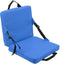 Diydeg Portable Stadium Seat Cushion, Outdoor Folding Padded Floor Chair with Back