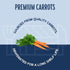 Backpacking, 4 Harmony House Foods Dehydrated Diced Carrots - Air Dried Vegetables for Soup and Cooked Dishes, Great