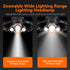 Headlamp Rechargeable 6000 Lumens Super Bright 4 Modes Head Lamp for Outdoor Camping, Hunting, Running, Waterproof