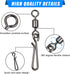 Fishing Clips Kit, 60/200pcs Quick Snaps, Barrel Snap Swivel, Rolling Swivel, Safety Snap for Freshwater Saltwater