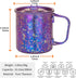 TiTo Titanium Cup with Lid, Ultralight Portable 300ml Camping Tea Coffee Water Mug for Outdoor Backpacking Hiking