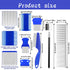 Ocapind 7 Pack Set Dog Cat Grooming Combs Remover Dematting Brush Tool Flea Lice Comb Stainless Steel With Rounded