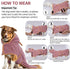 Magic Sticker & Belly Strap Dog Drying Coat, Microfibre Material Fast Drying Super Absorbent Towel, Dog Robes for After