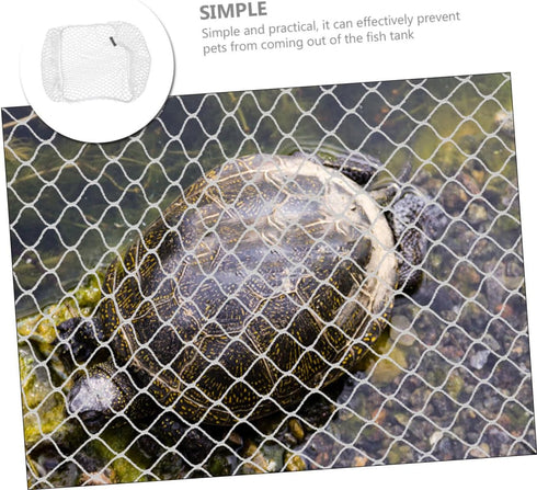 Sosoport Aquarium Anti-Jumping Net, Escape-Proof Mesh Fish Tank Protective Net for Garden Aquarium