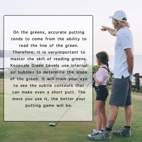 Golf Green Reader - Bubble Golf Training Tool, Level Golf Ball Marker for Accessories to Improve Your Putting