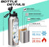 40oz Stainless Steel Water Bottle - Wide Mouth Vacuum Insulated Metal Water Bottle with Straw Lid & Paracord Handle