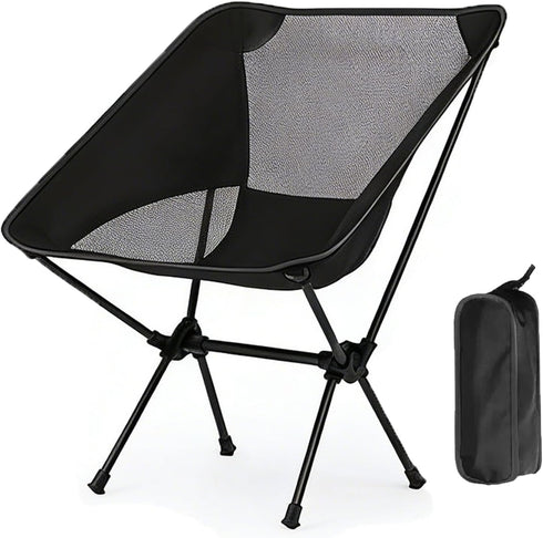 ElutaGioy Camping Chair, Portable Foldable Compact Chair with Breathable Nylon Mesh, Lightweight Folding