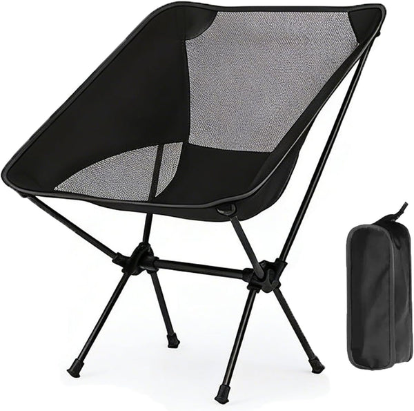 ElutaGioy Camping Chair, Portable Foldable Compact Chair with Breathable Nylon Mesh, Lightweight Folding