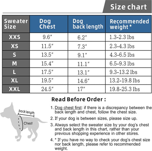 FabriCastle Dog Sweater, Pack of 3, Ultra Soft and Warm Pet Sweaters for Small or Medium Dogs (Grey, Blue, Dark Blue,