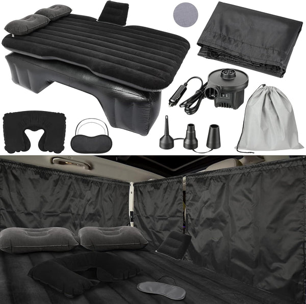 Tallew 12 Pcs Car Air Mattress Back Seat Inflatable Bed, 52 x