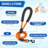 Lukovee Double Dog Leash - No Tangle 360° Swivel Heavy Duty Reflective Lead for Dogs (Orange, L)