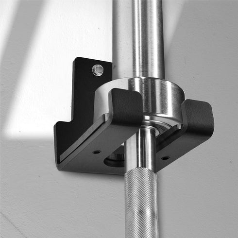 Yes4All Olympic Barbell Holder, Vertical Wall Mounted Barbell Storage Rack for Home Fitness Equipment