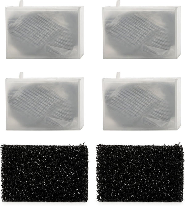 NICREW Replacement Cartridge for Fish Tank Filter Magi 380, Foam and Active Carbon