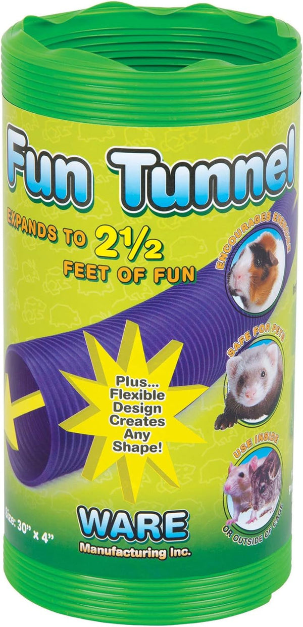 Ware Manufacturing Fun Tunnels Play Tube for Small Pets, Medium, 30 x 4 Inches