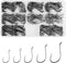 JSHANMEI 150pcs Baitholder Hooks Fishing Octopus Hooks with 2 Barbs, Assorted Size Tackle Box