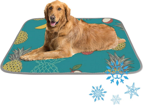 Generic Cooling Dog Beds for Large Dogs Ice Silk Cooling Crate Mat for