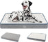 EMPSIGN Reversible Cool and Warm Dog Bed for Crate, Washable and Removable Cover, Grey