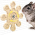 Rotating Natural Wood Chinchilla Chew Toys for Teeth, Interactive Enrichment Toys, Hanging