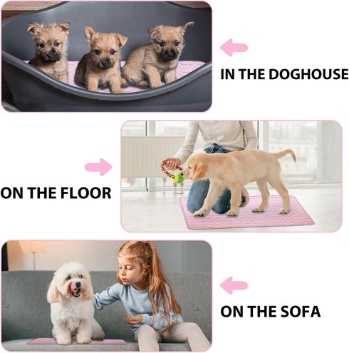 dgdgbaby Dog Cooling Mat, Large Cooling Pad for Dogs and Cats, Breathable Self Cooling Blanket, Machine Washable