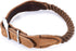 Mile High Life Rope Dog Collar, Durable Braided Cotton Rope Collars, Genuine Leather Dog Collar for Large Dog