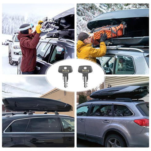 Thule Key Replacement for Roof Racks, Carriers, Crossbars, etc. (Codes N114)