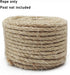 Natural Sisal Rope for Cat Scratcher, 1/4 Inch 164FT Multi Color Replacement Rope