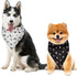 Howilath 5 PCS Set Tie-Dye Dog Bandana, Washable Triangle Neckerchief, Colorful Scarf for Dogs Cats Pets, One Size