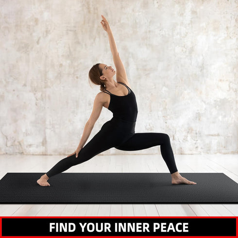 Treadmill Mat - 7'x3'/6.3'x32.5'/6'x3'/5.8’x2‘/4'x2', 6mm Thick High-Density Mat for Exercise Bike and Gym Flooring
