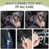 2 Pack SlowTon Dog Seatbelt, Dog Seat Belt Car Leash Adjustable Elastic Bungee Buffer Heavy Duty Nylon Reflective Pet