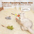Potaroma 3Pcs Cat Toys - Squeak Mice, Interactive Catnip Silvervine Animals for Indoor Kittens