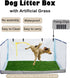 Bencacawinstyle M-36''Lx23.6''Wx16''H) Dog Grass Pad with Tray,Foldable Dog Litter Box with High Walls,Odor Free