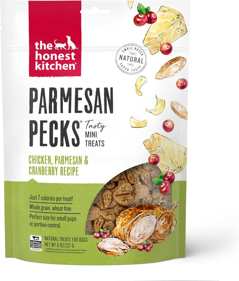 The Honest Kitchen Parmesan Pecks - Chicken, Parmesan & Cranberry Recipe, 8 oz Bag