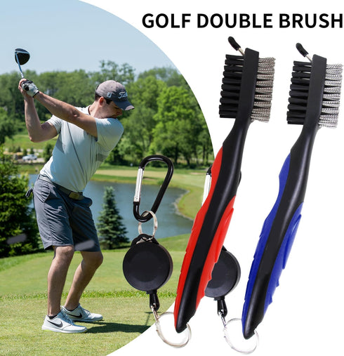 Lohas Creative 2 1 (2 Golf Club Brush and Golf Club Groove Cleaner in with Magnetic Keychain Oversized Golf Brush Head