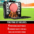 JP WinLook Ping Pong Paddles Set - Portable Table Tennis Paddle Set with Case & Balls