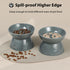 Elevated Slow Feeder Bowl for Cats and Small Dogs, Ceramic Anti-Tipping & Spill-Proof, Easy to Clean, No Black Chin