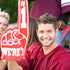 Giant 18 Inch Foam Finger - We're Number 1 Hand for Cheerleading, Sports Events, Vibrant Celebration Colors