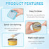 3oz Cans,4 Pack 2.56''/65mm Canned Cat Food Storage Can Container for Cat Airtight Pet Food Sealer with Snap-Lock Cover
