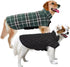 MIGOHI Reversible Dog Coat, Windproof, Waterproof Winter Jacket, Plaid Dog Coats for Cold Weather, Green, L