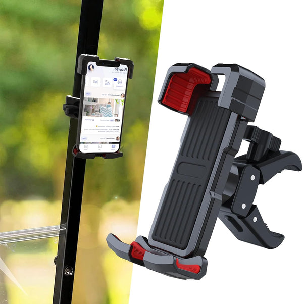 Golf Cart Phone Mount Holder for iPhone/Galaxy/Google Pixel, Universal Phone Holder for EZGO, Club Car, Yamaha Golf