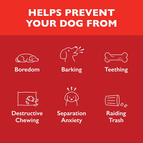 3.2" 2.5" Chew King Supreme Durable Rubber Dog Toy for Aggressive Chewers, Treat-Dispensing Heavy-Duty Chew Toy