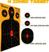 Highwild Silhouette Splatter Paper Targets, 12 x 18 Inch, Splash Effect of Multiple Colors