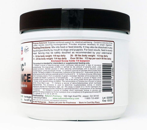 Dogzymes Probiotic Daily Balance, 8 Ounce Nutritional Support for Intestinal Well-Being