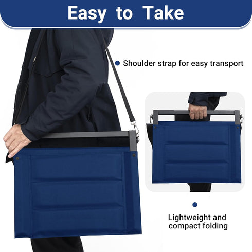Maeytau Stadium Seats for Bleachers with Back Support, Portable Bleacher Seats with Thick Padded Cushion and Shoulder