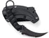 Fixed Blade Knife with D2 Steel Blade and G10 Handle, Tactical EDC Double Edged Sharp Claw Knife, Black