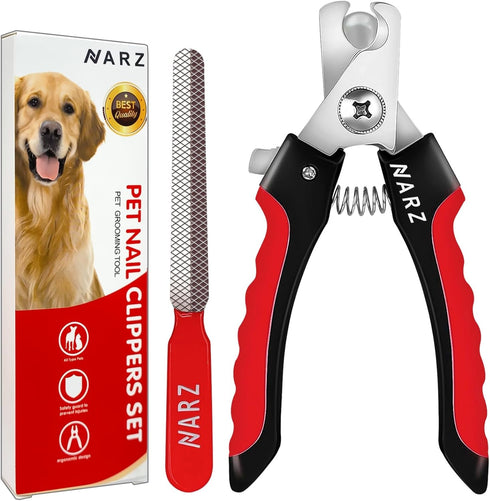Dog Nail Clippers, Professional Nail Trimmers for Dogs and Cats with Safety Lock to Prevent Over Cutting
